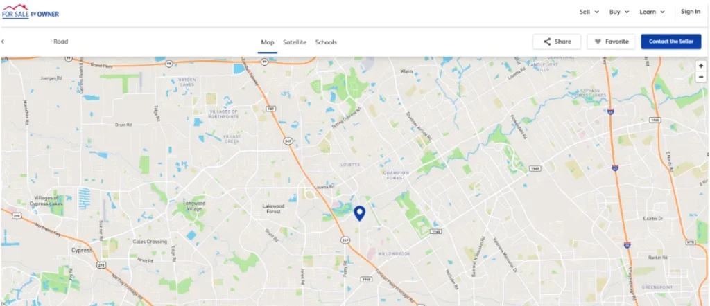 ForSaleByOwner.com sample where Realtors can find FSBO leads