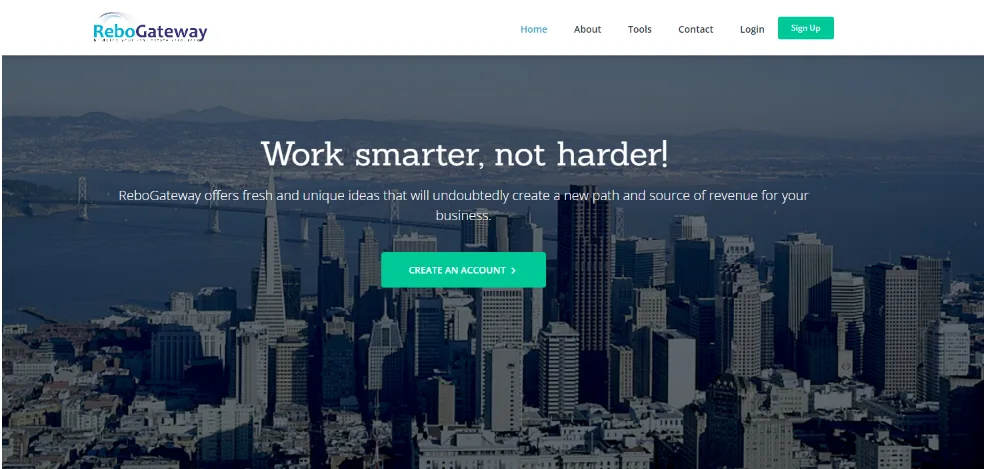 Rebogateway homepage where Realtors can find FSBO leads