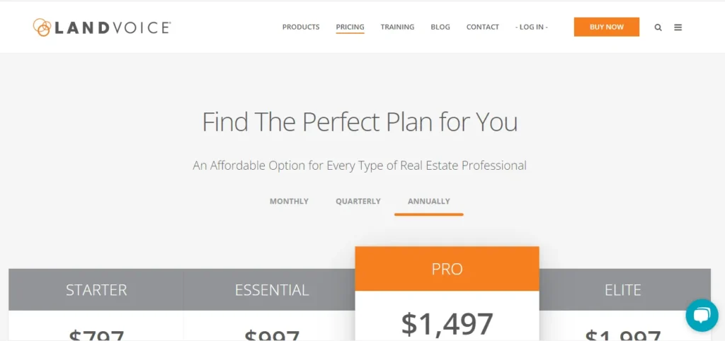 Landvoice homepage where Realtors can find FSBO leads